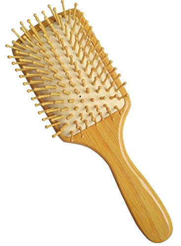 Hair Brushes For Women Girls Men Wooden Hairbrush For Curly Thick Hair Natural Gold Sandalwood Paddle Hair Brush Straightener Detangler Straighten Detangling Styling Good Family Gift