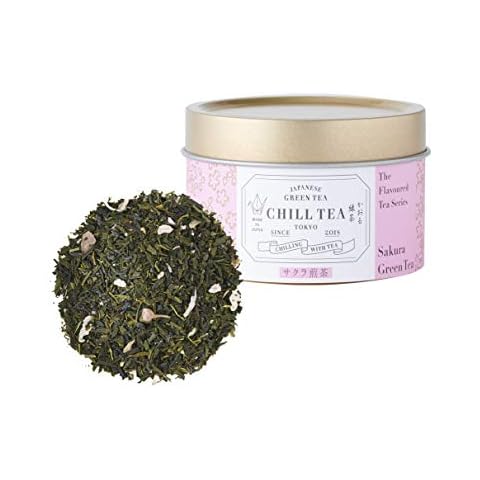 Sakura Green Tea (30g) - Cherry Blossom Tea by CHILL TEA Tokyo - Fruity Floral Flavour -30g Cover
