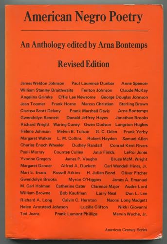 American Negro Poetry B088WXGF8Z Book Cover