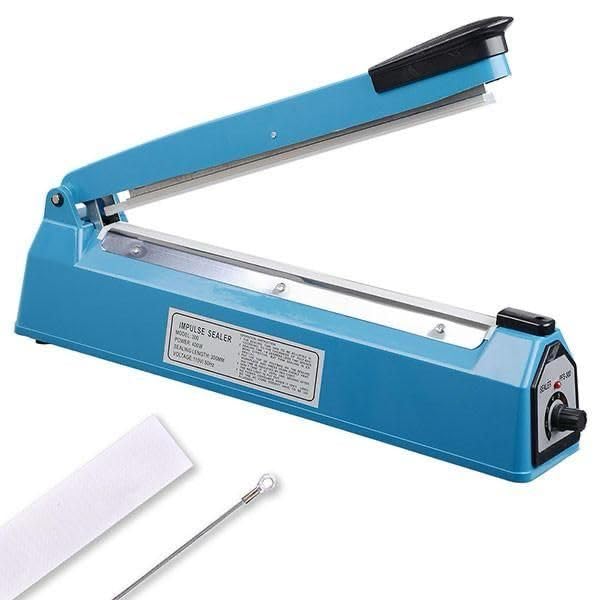 Impulse Heat Sealer Machine Hand Press Sealing Machine for Plastic Bags Pouches Packaging Use with Adjustable Timer (12 Inch)-image-28