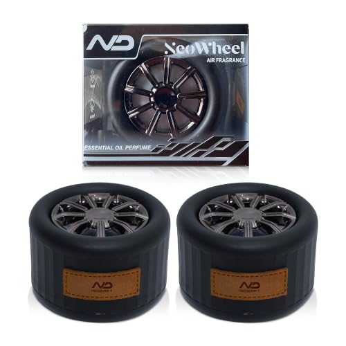Image of NEODRIFT 'NeoWheel' (Set of 2) | Whispering Wish | Premium Dashboard Car Perfume Air Freshener (Long-Lasting Car Fragrance And Premium Stylish Accessory)
