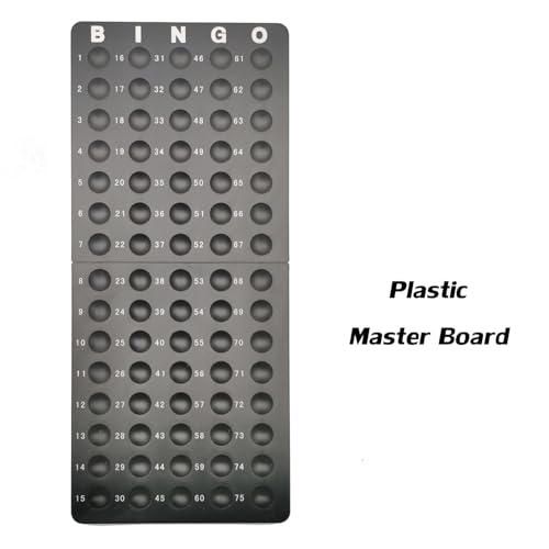 SEETOOOGAMES Deluxe Bingo Game Set - 8 Inch Metal Cage, 50 Paper Cards, 600 Colorful Clear Chips, Bingo Balls and Plastic Master Board, Great for Adults Large Groups, Familiy Games Nights Parties by SEETOOOGAMES - Image 6