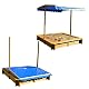 Sandkasten Hori 120 x 120 x 120 cm für Kinder