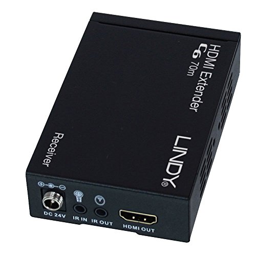 Kit extensor HDMI 2.0 HDBaseT LINDY C6 de 70 metros para vídeo 4K sin pérdidas 4