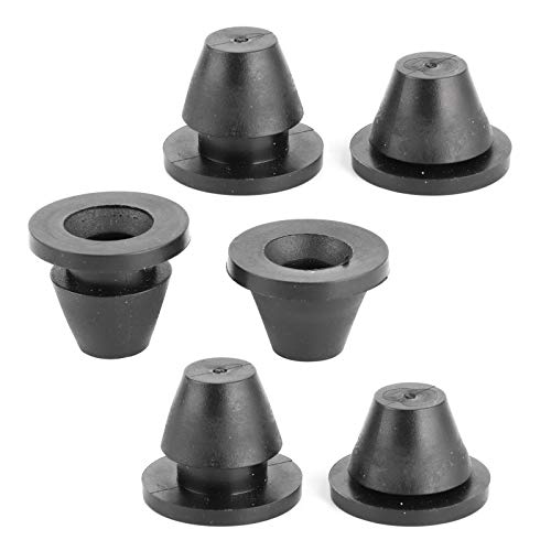 Rubber Grommets 0521-1235 0521‑1234 Yctze 6Pcs Rubber Side Cover Grommets Gasket Motorcycle Fairings Parts Accessory Flexible Desk Grommet Black Rubber Grommet Eyelet Ring Gasket Assortment #TOP6