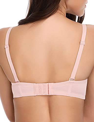 Image of Wingslove Women's Strapless Full Figure Bra Underwire Multiway Contour Plus Size Bra Red Carpet
