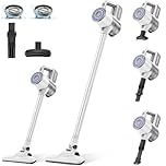 VersLife S6PRO Aspirapolvere Senza Fili, Scopa Elettrica Senza Fili, 30KPa Aspirazione Potente con Design Senza Spazzole, Autonomia 30 Minuti, Filtro HEPA, per Pavimenti e Peli di Animali Domestici