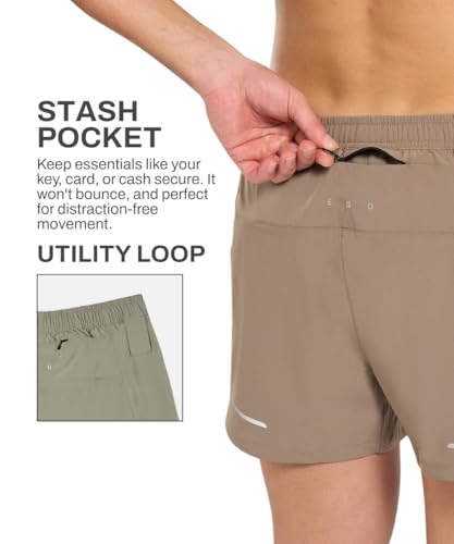 Image of TEGO Pacer 4 inch Running Shorts (Unlined) | Men's Lightweight Performance Shorts | 4-Way Stretch | Moisture-Wicking & Quick-Dry | Running Shorts