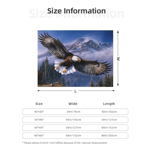 Couverture légère aigle volant pour des soirées canapé cocooning - 8