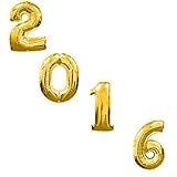 PMU 2016 Graduation 34 Inch Mylar Balloons,Gold, Package of 1