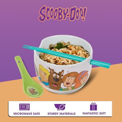 Coffret cadeau bol à ramen Scooby Doo avec cuillère et baguettes bois