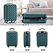 BEIBYE Zwillingsrollen 2066 Hartschale Trolley Koffer Reisekoffer Gepäck M-L-XL-Set (Dunkelgreen, M)