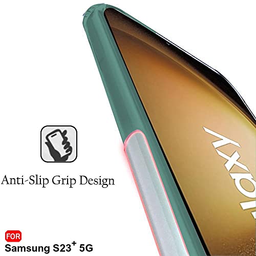 Image of TheGiftKart Back Cover Soft Case for Samsung Galaxy S23 Plus 5G | Best Camera Protection | Inbuilt Dust Plugs & Anti-Slip Grip | Ultra Clear Slim Back Cover Case (Silicone, Transparent)