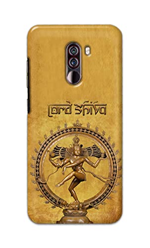 Image of PRINTFIDAA Lord Shiva As Nataraj Printed Designer Hard Case for Poco F1, Pocophone F1 Back Cover -(e) RPM1004