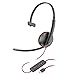 Produktbild Schnurgebundenes USB-C-Headset Poly Blackwire 3210  Noise Cancelling-Mikrofon  Ein-Ohr-Design  Verbindung mit PC/Mac über USB-C oder USB-A  Kompatibel mit Teams, Zoom