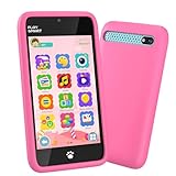 MOMILLA Kids Toys Smart Phone for Girls, 3.97" Toddler Cell Phone with Dual Cameras, 200+ Games, 16GB Storage, Educational Mini Play Toy, Christmas Birthday Gifts for Kids Age 3-10