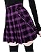Price comparison product image Onsoyours Women Girls Short High Waist Pleated Skater Tennis School Skirt B Purple S