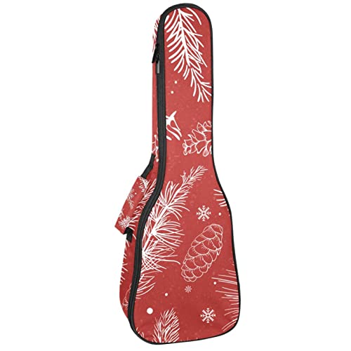 Housse pour ukulélé avec flocons de neige blancs et fond rouge – Rembourrage en éponge de 10 mm d’épaisseur – 53,3 cm… - Les Beatles, Paul McCartney, John Lennon, RIngo Starr, George Harrison Housse pour ukulélé avec flocons de neige blancs et fond rouge - Rembourrage en éponge de 10 mm d'épaisseur - 53,3 cm…