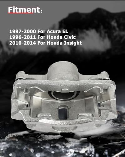 Image of cciyu 19B1832 19B1833 Front Left & Right Brake Calipers With Bracket For Acura For EL 1997-2000,For Honda For Civic 1996-2011,For Honda For Insight 2010-2014