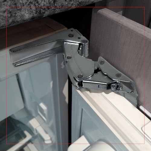 SPARES2GO Integrated Door Hinges Fits Hettich Type Fridge Freezer Set (Left & Right Hinges with Codes: 3306 3702 3307 3703 5.0 41.5)