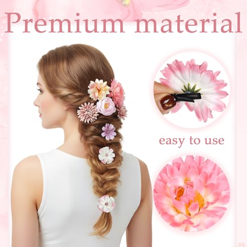 Pinzas de Pelo Florales Boho Yolyoo 21 Pcs miniatura 3