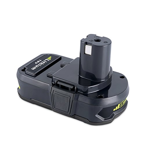 Biswaye 18V 2.5Ah 2500mAh Lithium Ion Replacement Battery for Ryobi ONE+ Plus P122 P102 P103 P104 P105 P107 P108 P109