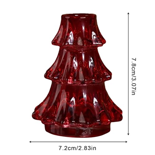 Bougeoir conique de Noël à offrir pour une décoration de table