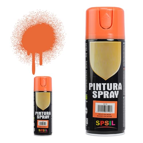 H HANSEL HOME Pintura Spray Rojo Salmon 400 Ml Pack de 2 Unidades
