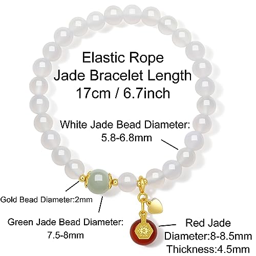 Silver Beaded Bracelets for Women Adjustable Silver Carnelian Roll White Chalcedony Gemstone Stretch Bracelets Mom Birthday3