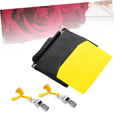 Kit de árbitro YARNOW con silbatos metálicos y tarjetas rojo amarillo miniatura 6