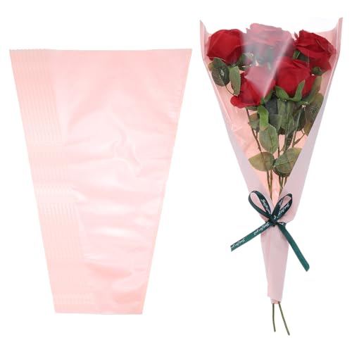 Pochette bouquet de fleurs kraft pour décoration de table anniversaire et cadeau de mariage