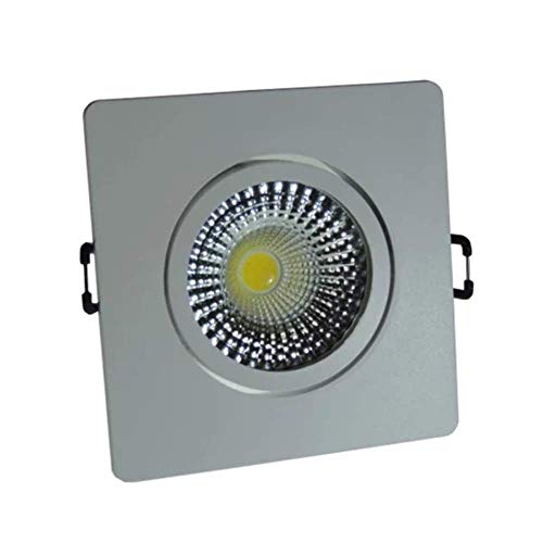 Spot De Embutir Led 3w Luz Amarela Diamante Quadrado Bivolt Diamante Decor Bivoltv Branco