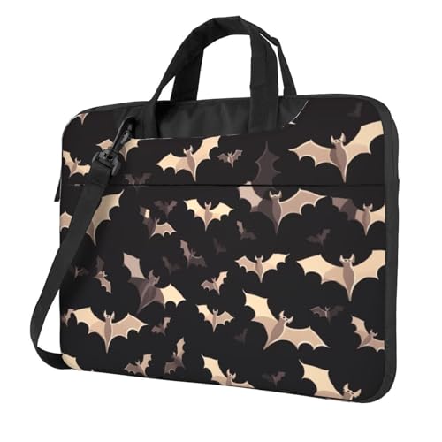 Sac à bandoulière pour ordinateur portable Halloween chauve-souris