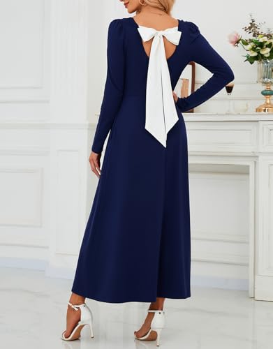 KETAWAK Women's Long Sleeve Maxi Dress with Pockets - Image 6