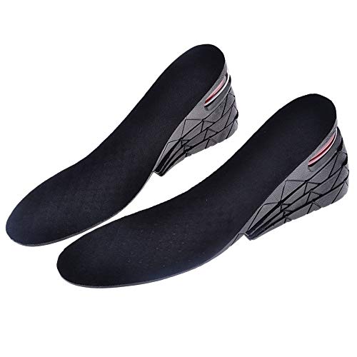 LEVEL25 Plantillas elevadoras alza cuña zapato mujer hombre, aumenta altura hasta 9cm
