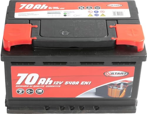 Start Batteria Auto 70Ah 12V 600A Polo Positivo Destro Cassetta L3B - 3