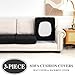 LA MEACK Couch Cushion Covers Seat Cushion Cover Stretch Couch Cover Separate Sectional Sofa Slipcovers Furniture Protector(3 Pieces for Seat or Sofa Backrest, Black)