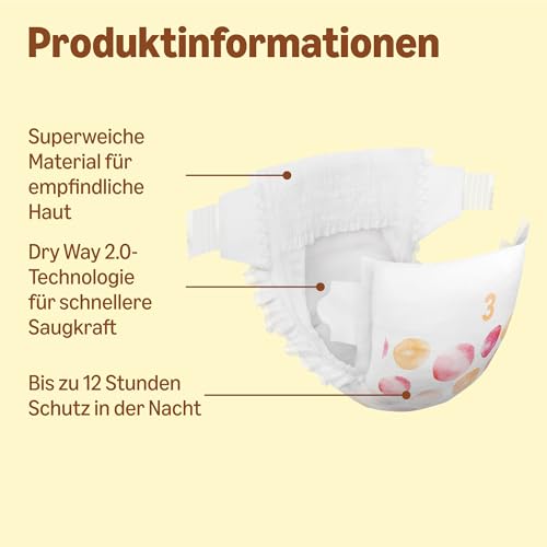 By Amazon Ultra Dry Windeln Größe 3 (4-9 kg), Weiß, 86 Stück (1-er Pack) (Früher Unter Der Marke Mama Bear, Identisches Produkt)
