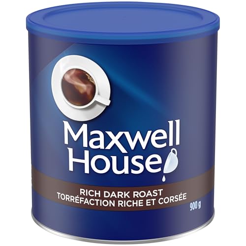 Maxwell House - Maxwell House Rich Dark Roast Ground Coffee, 900 g Canister