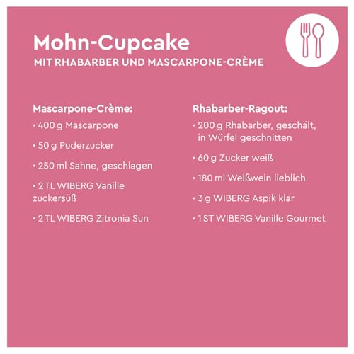 Foto von WIBERG Backpulver aus Weinstein – Natürliche Backhilfe, Baking Soda ohne Phosphat und chemische Zusätze, 420 g