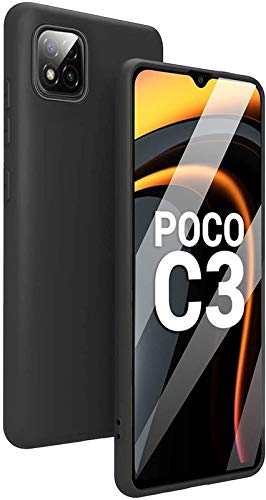 Helix Xiaomi Poco C3, Soft Rubber Soft Silicon Candy Shockproof Slim Back Cover Case for Xiaomi Poco C3 - Black (B08WKJQPTC) Amazon Price History, Amazon Price Tracker