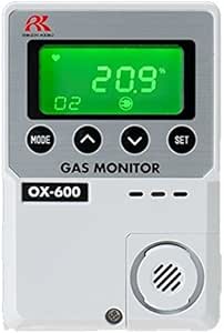 RKI 72-1004 OX-600 oxygen monitor,0-25%,battery operated (2 AA ...