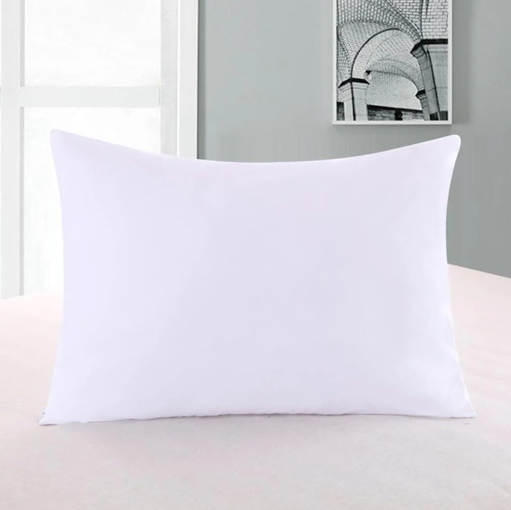 Luxury Set of Pillow Protectors (Solid Blue, King Size) 600 Thread Count 100% Cotton with Zipper Closure