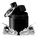 Zound Professional Grade Earplugs, High Fidelity Earplugs for Musicians, Invisible Hypoallergenic Silicone Hearing Protection for DJ, Festival (Black (Liquid Silicone))