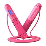 Jump Rope, multifun Speed Skipping Rope with Calorie Counter, Adjustable Digital Counting Jump Rope with Ball Bearings and Alarm Reminder for Fitness, Crossfit, Exercise, Workout, Boxing, MMA, Gym