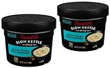 Slow Kettle Style Soup, 15.5 Ounce Microwavable Bowl + King Combo QR Code (Kickin Crab & Corn Chowder (2 Count))