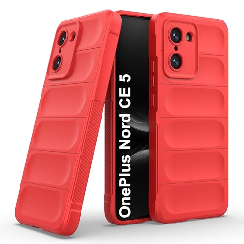 Image of Zapcase Back Case Cover for OnePlus Nord CE 5 | Compatible for OnePlus Nord CE 5 Back Cover | Liquid Silicon Magic Case with Camera Protection | Red