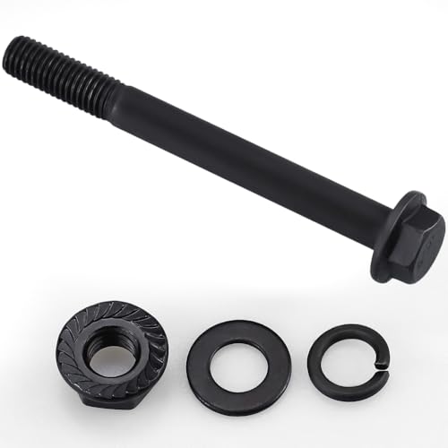 Image of 8 Sets M10-1.5 x 100mm Flange Hex Bolt with Flange Nuts and Flat & Lock Washers Assortment Set, 10.9 Grade Alloy Steel, Serrated, for Automotive Repair & Machinery Projects, Glvaner