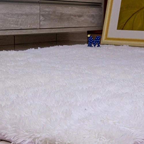 Tapete Sala, Quarto Antialérgico Peludo Felpudo Macio 2,00m x 2,50m – Branco.
