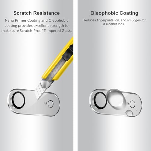 Image of SupCares Premium Camera Lens Protector Tempered Glass Compatible For iPhone Air or iPhone 17 Air With Installation Kit | Edge to Edge Coverage | Transparent | Pack of 2